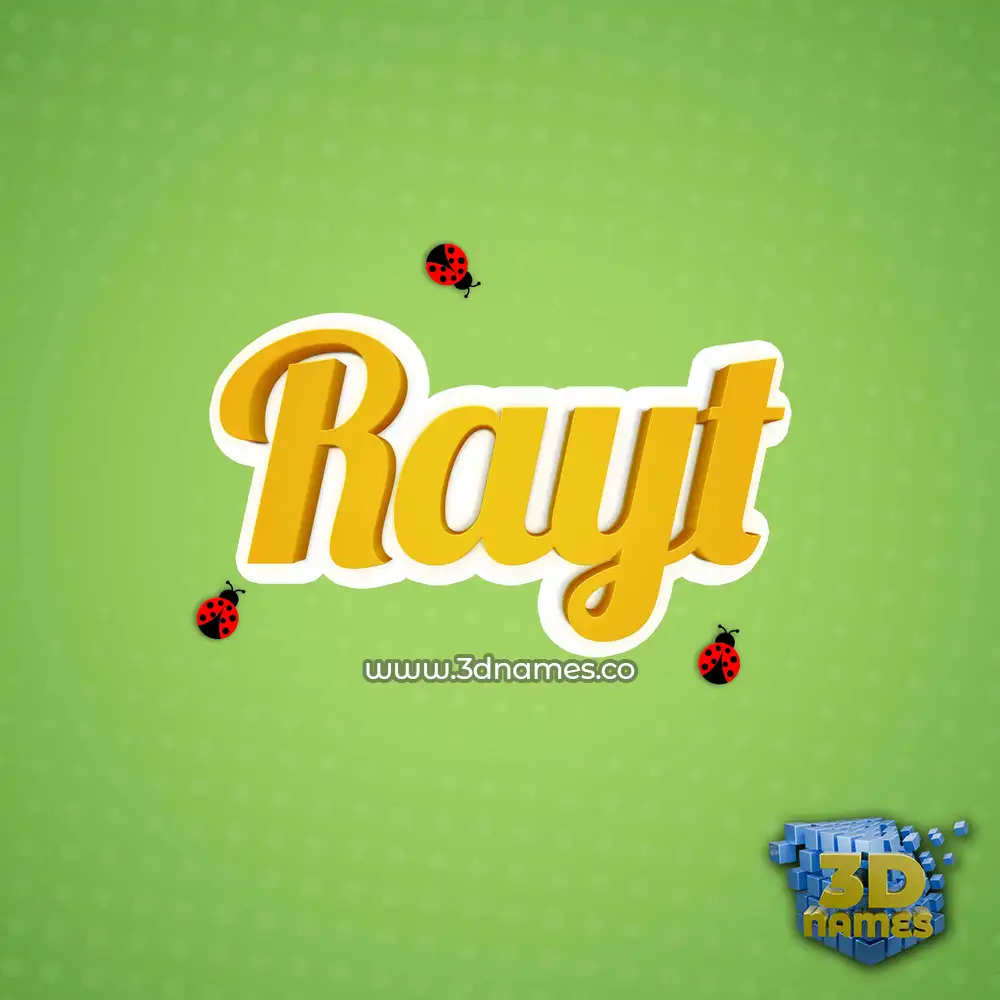 rayt in Ladybugs style - 3D name wallpaper