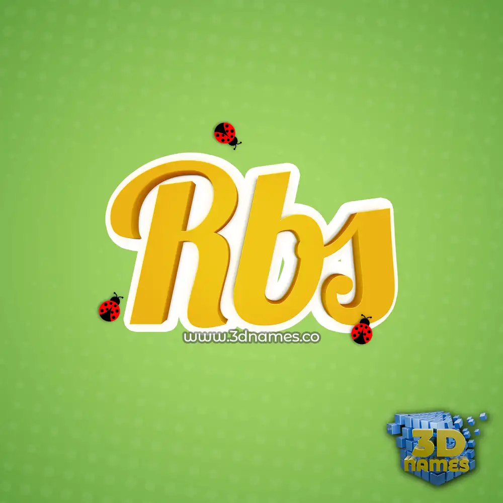 rbs in Ladybugs style - 3D name wallpaper