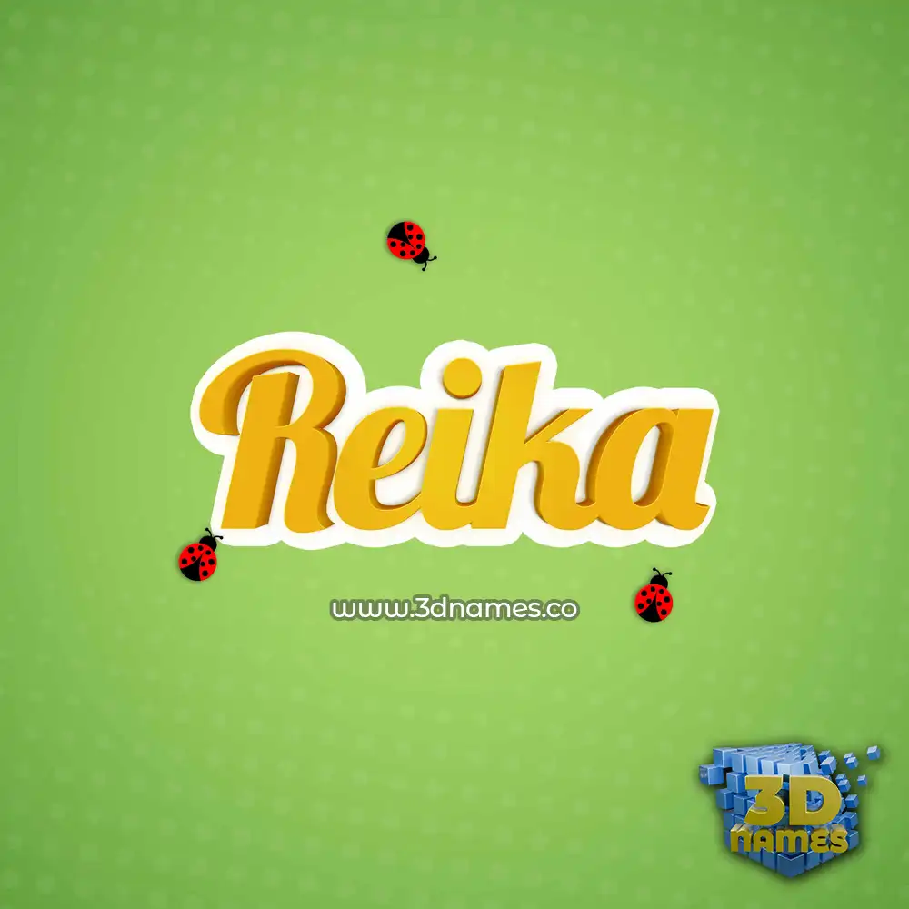 reika in Ladybugs style - 3D name wallpaper