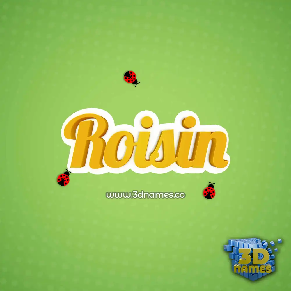 roisin in Ladybugs style - 3D name wallpaper