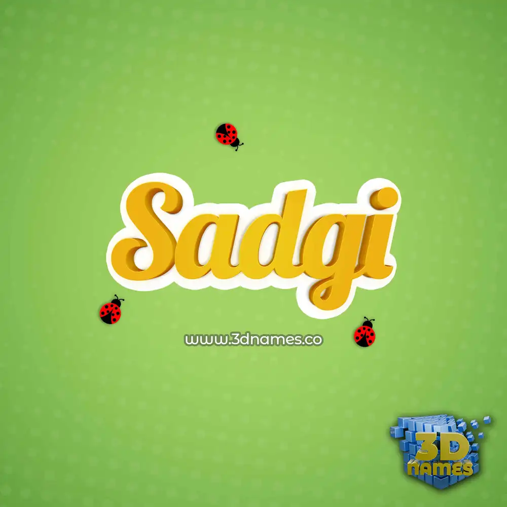 sadgi in Ladybugs style - 3D name wallpaper