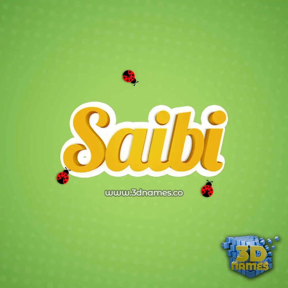 saibi in Ladybugs style - 3D name wallpaper