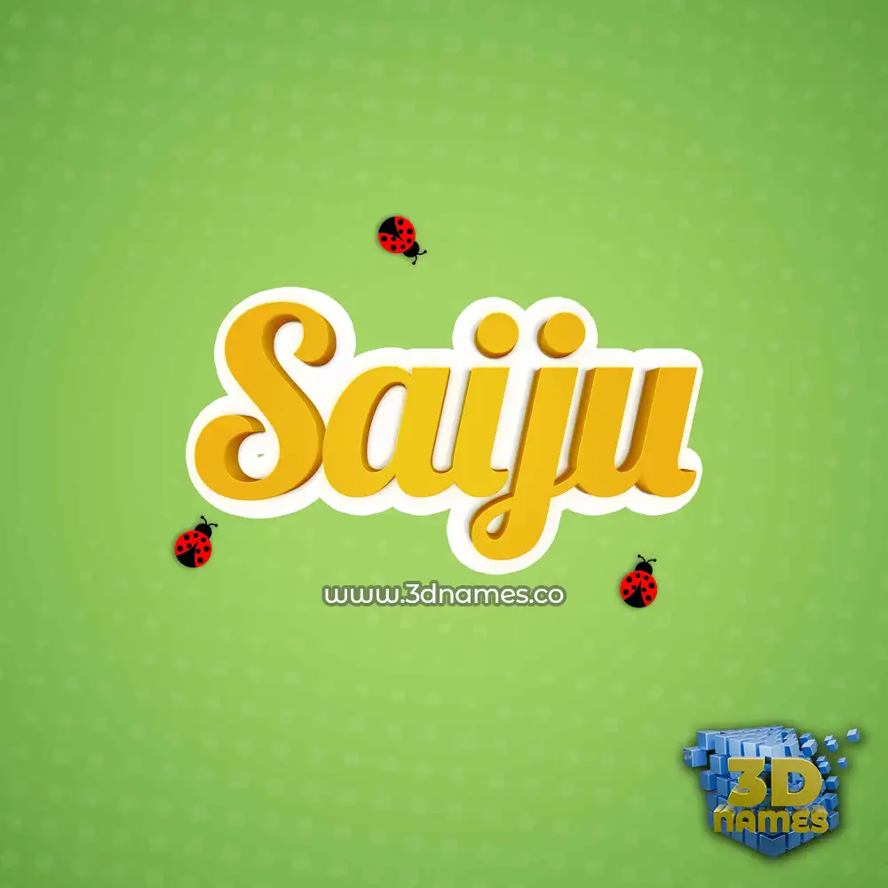 saiju in Ladybugs style - 3D name wallpaper