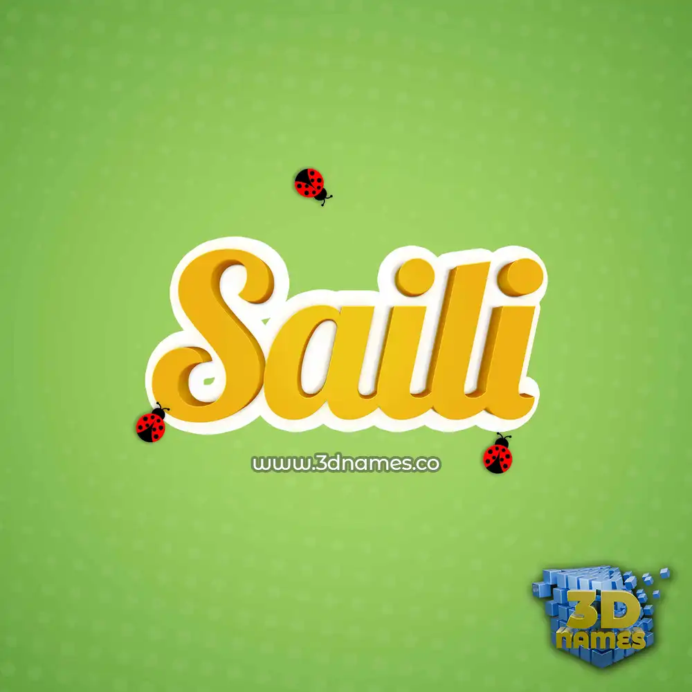 saili in Ladybugs style - 3D name wallpaper