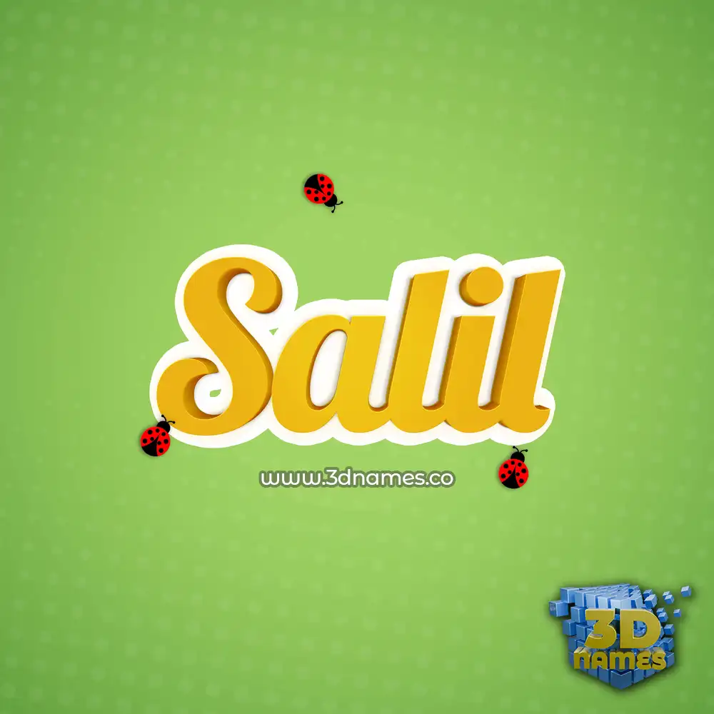 salil in Ladybugs style - 3D name wallpaper