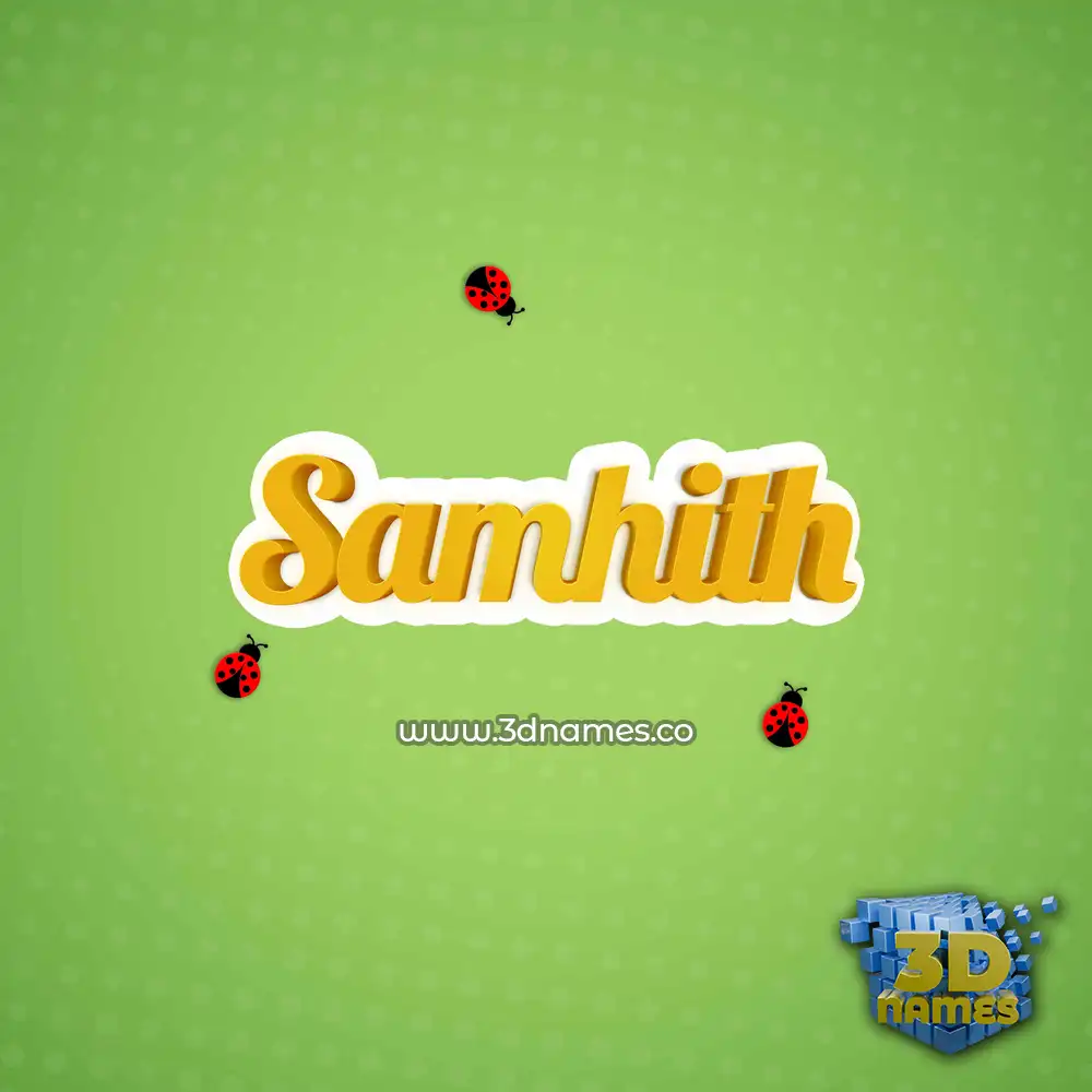 samhith in Ladybugs style - 3D name wallpaper