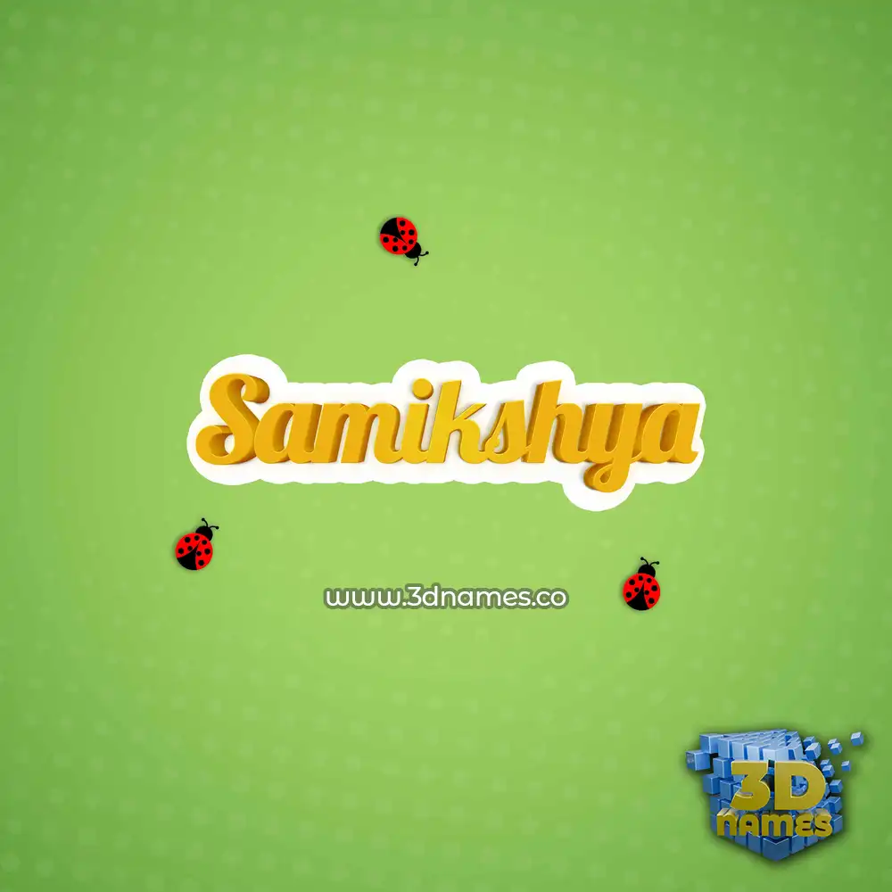 samikshya in Ladybugs style - 3D name wallpaper