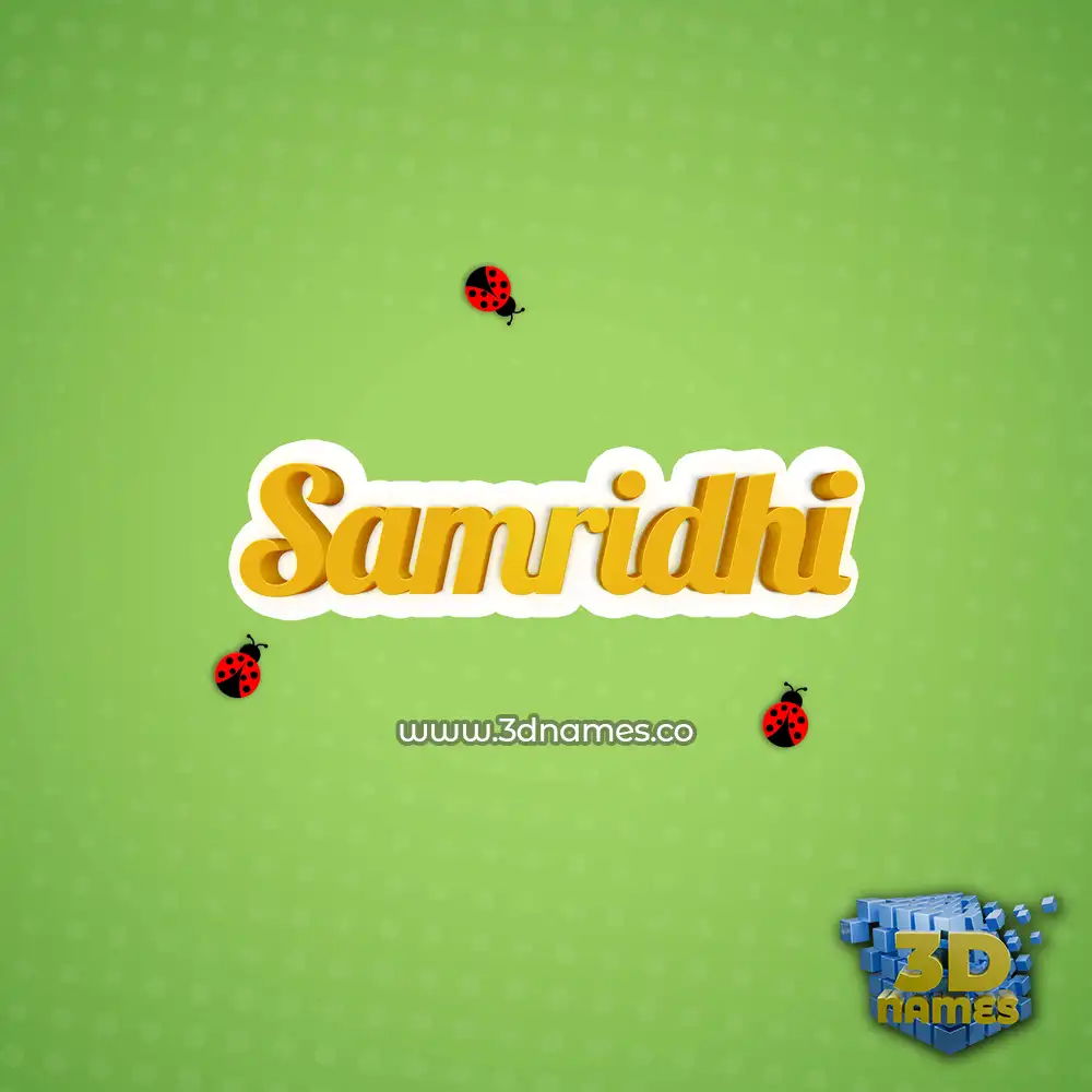 samridhi in Ladybugs style - 3D name wallpaper