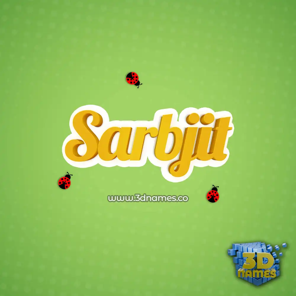 sarbjit in Ladybugs style - 3D name wallpaper