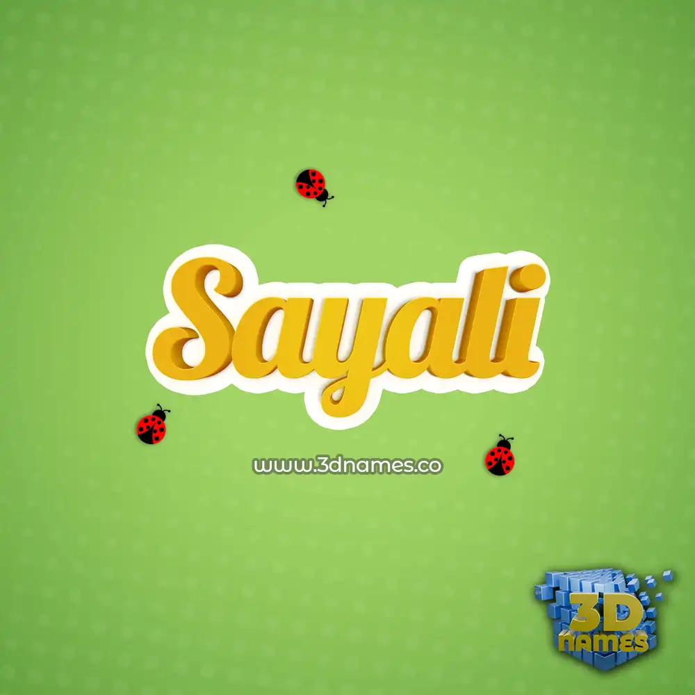 sayali in Ladybugs style - 3D name wallpaper