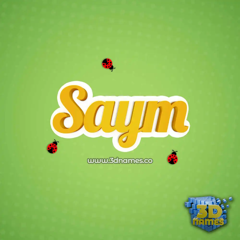 saym in Ladybugs style - 3D name wallpaper