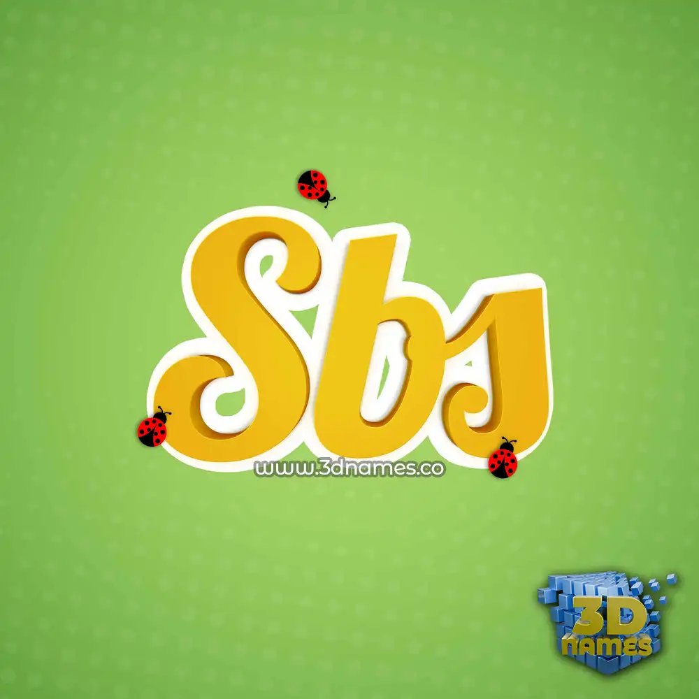 sbs in Ladybugs style - 3D name wallpaper
