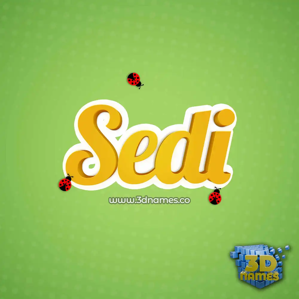 sedi in Ladybugs style - 3D name wallpaper