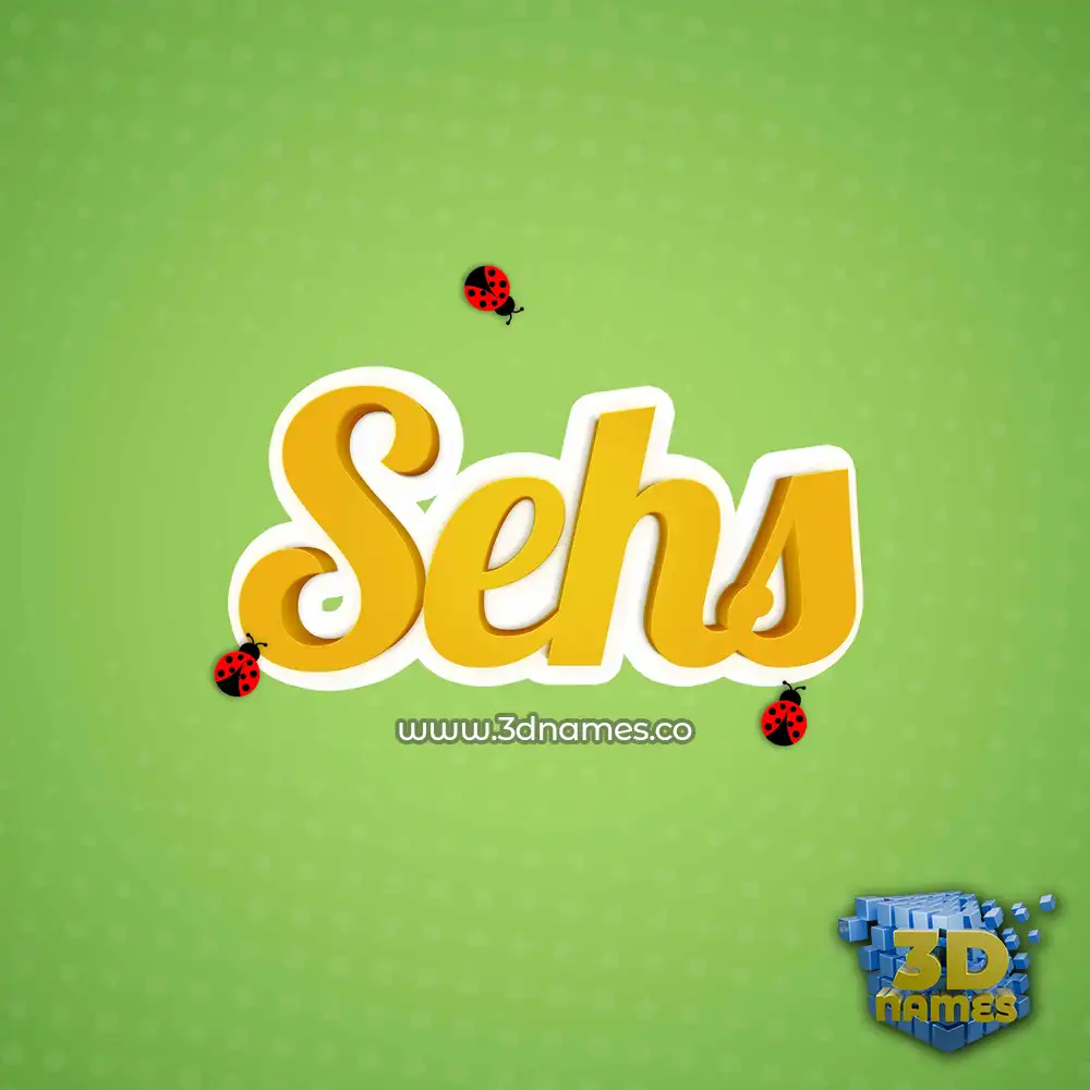 sehs in Ladybugs style - 3D name wallpaper