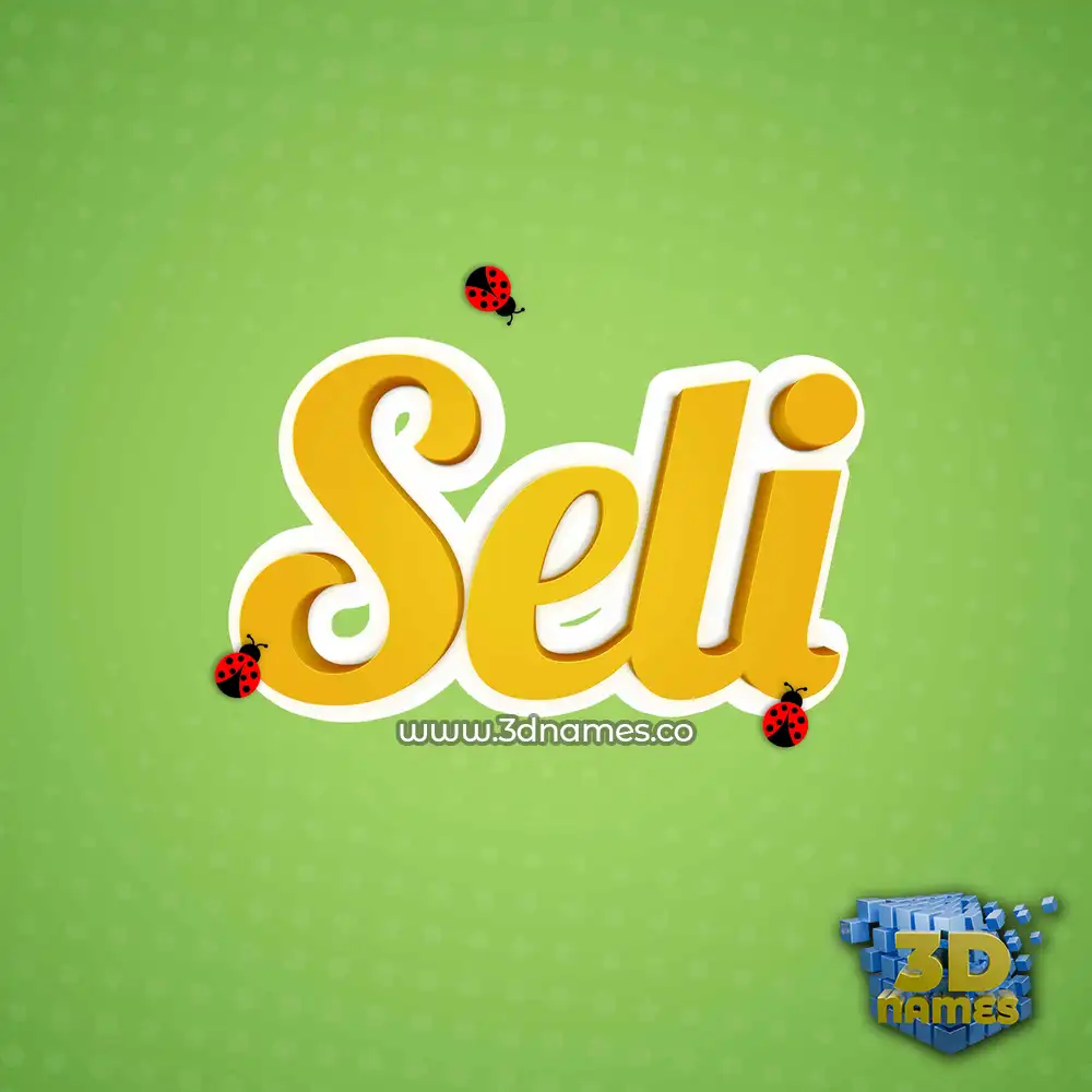 seli in Ladybugs style - 3D name wallpaper