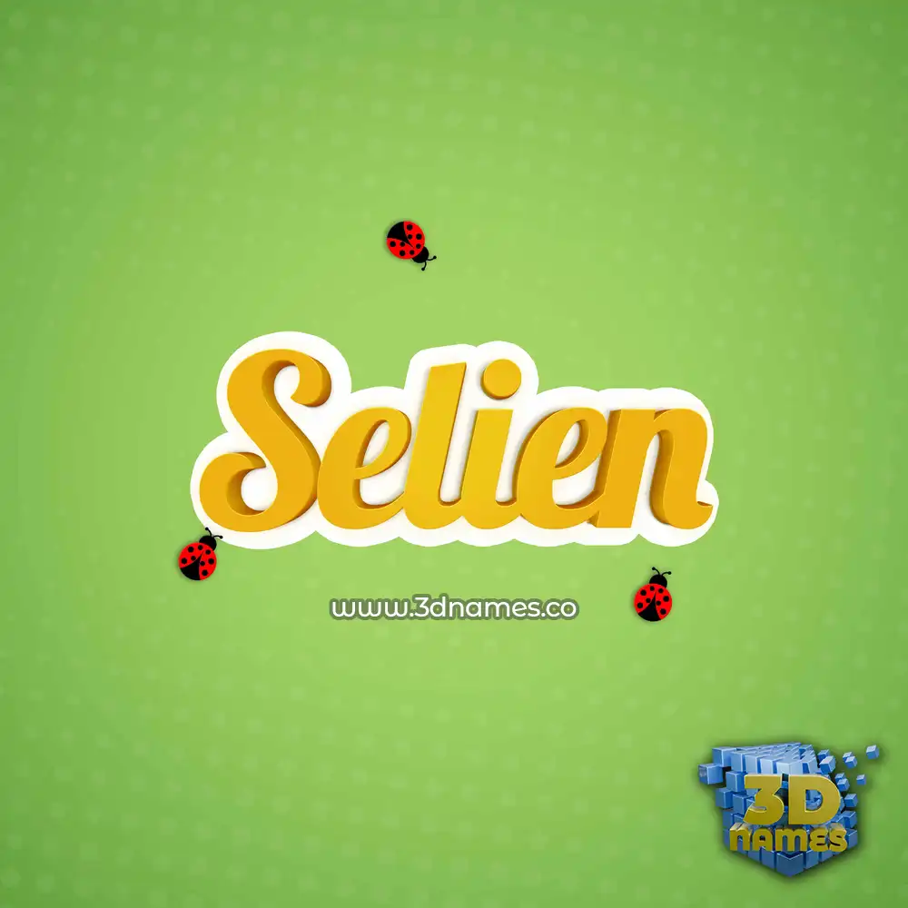 selien in Ladybugs style - 3D name wallpaper