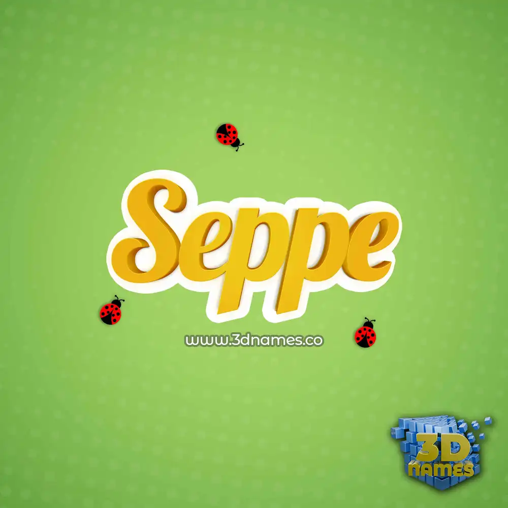 seppe in Ladybugs style - 3D name wallpaper