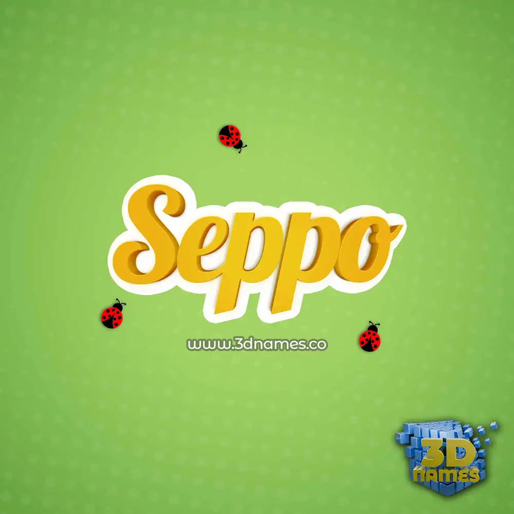 seppo in Ladybugs style - 3D name wallpaper