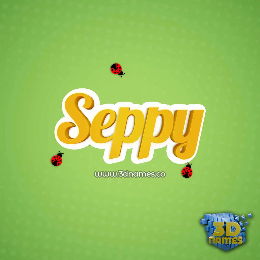 seppy in Ladybugs style - 3D name wallpaper