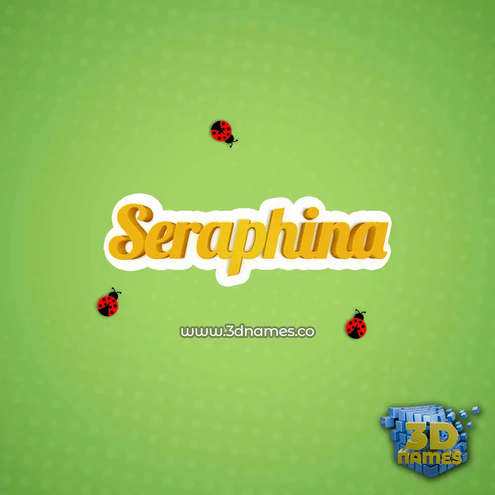 seraphina in Ladybugs style - 3D name wallpaper