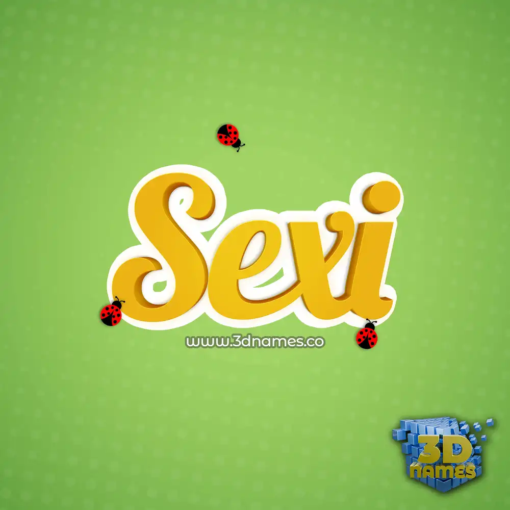 sexi in Ladybugs style - 3D name wallpaper