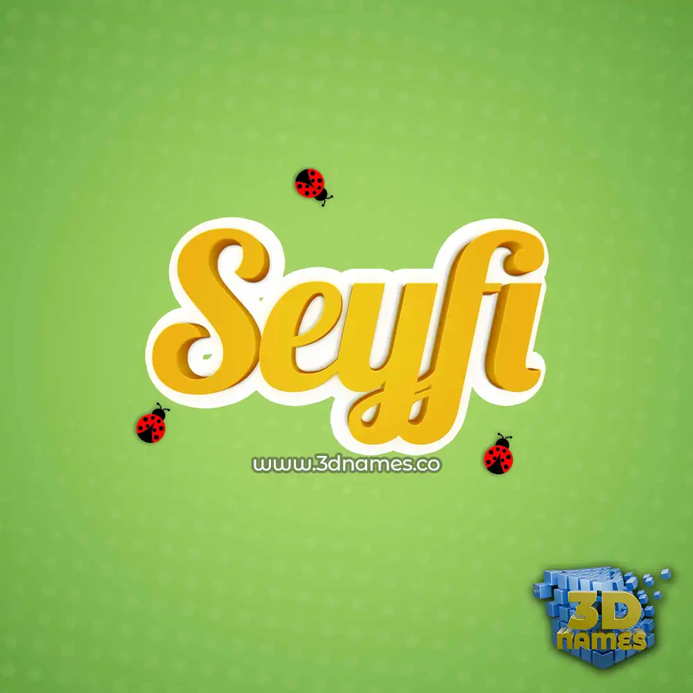 seyfi in Ladybugs style - 3D name wallpaper