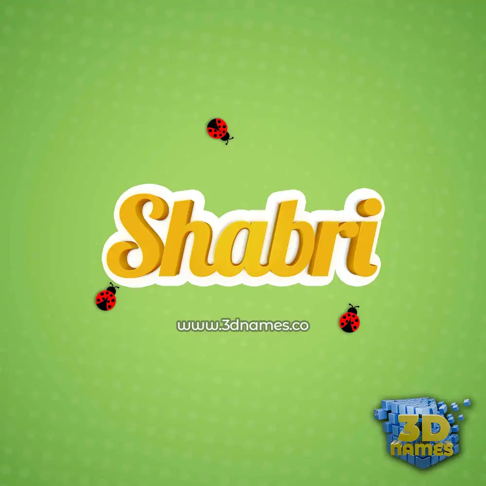 shabri in Ladybugs style - 3D name wallpaper