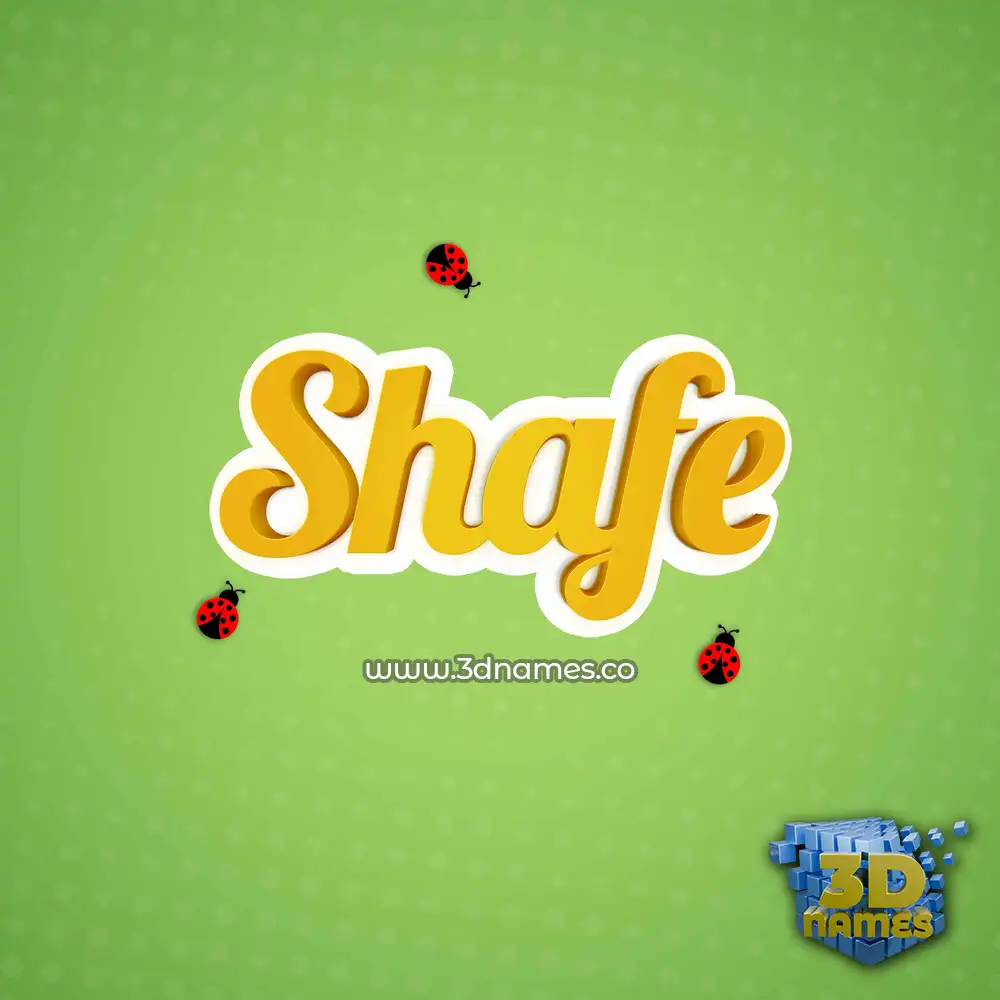 shafe in Ladybugs style - 3D name wallpaper