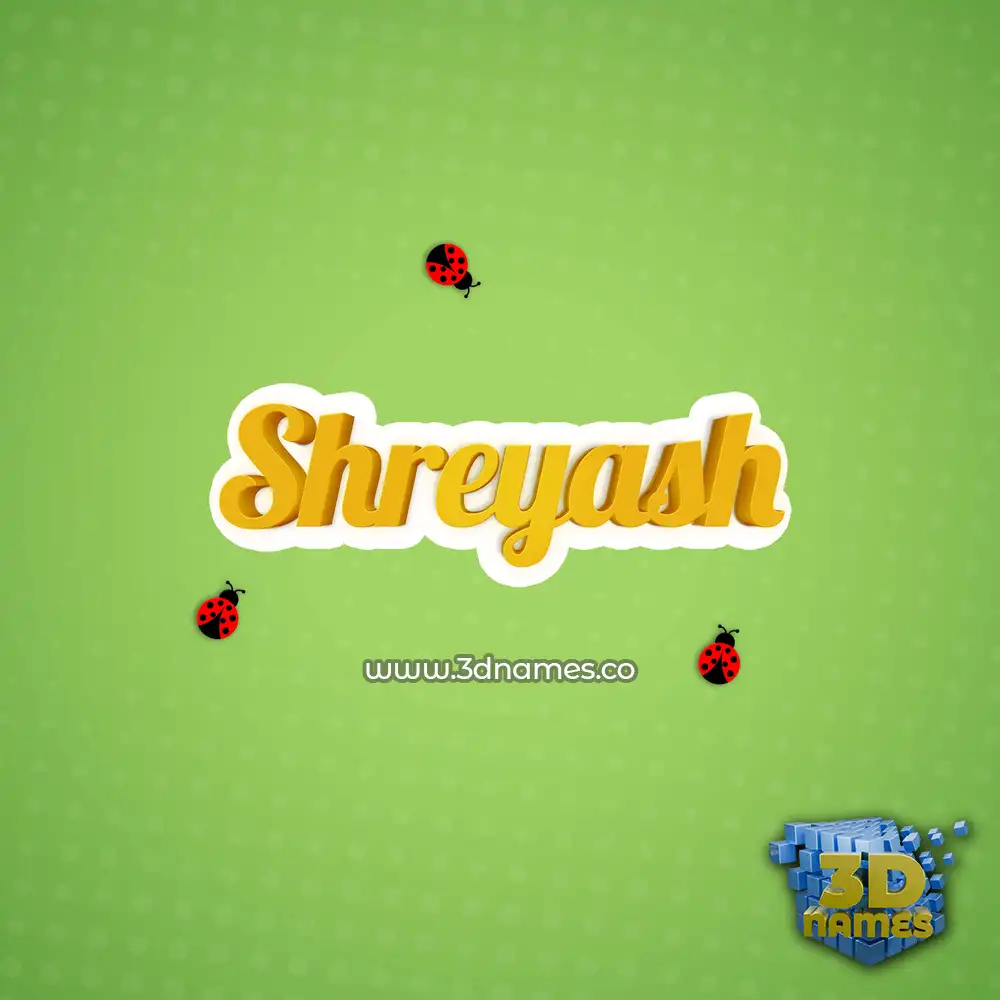shreyash in Ladybugs style - 3D name wallpaper