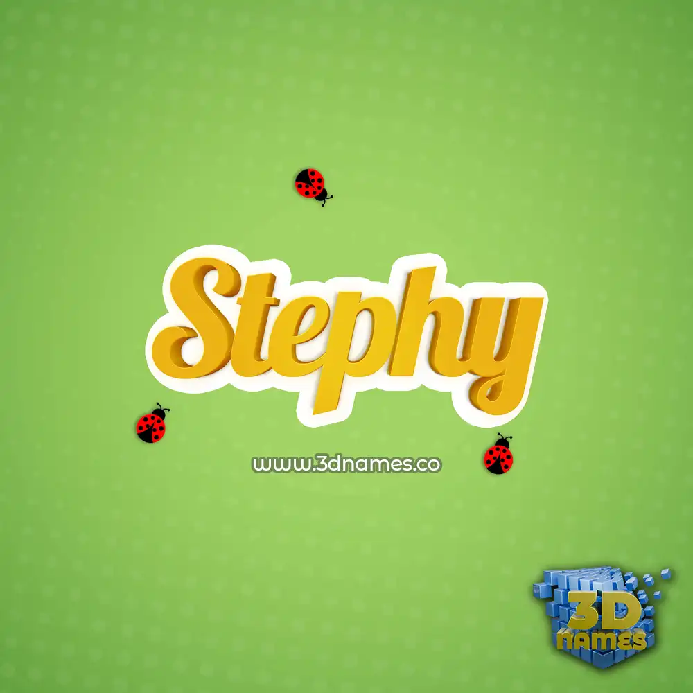 stephy in Ladybugs style - 3D name wallpaper