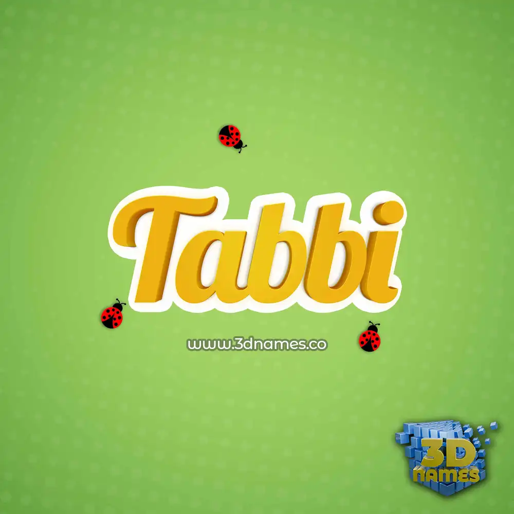 tabbi in Ladybugs style - 3D name wallpaper
