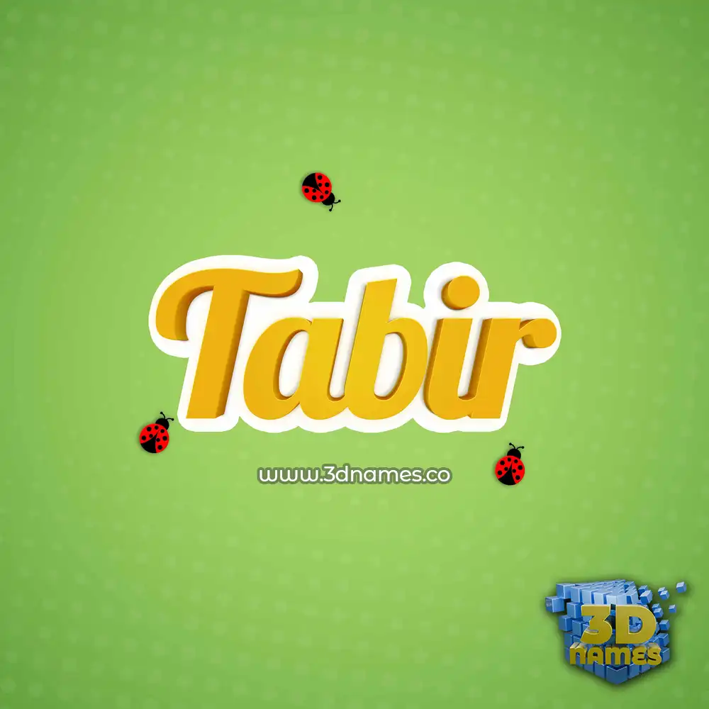 tabir in Ladybugs style - 3D name wallpaper