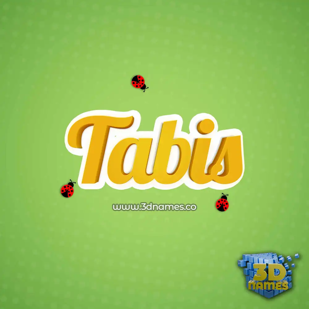 tabis in Ladybugs style - 3D name wallpaper