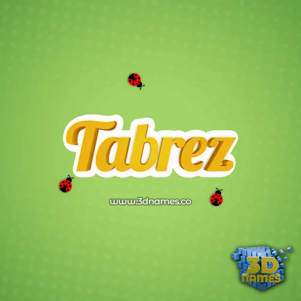 tabrez in Ladybugs style - 3D name wallpaper