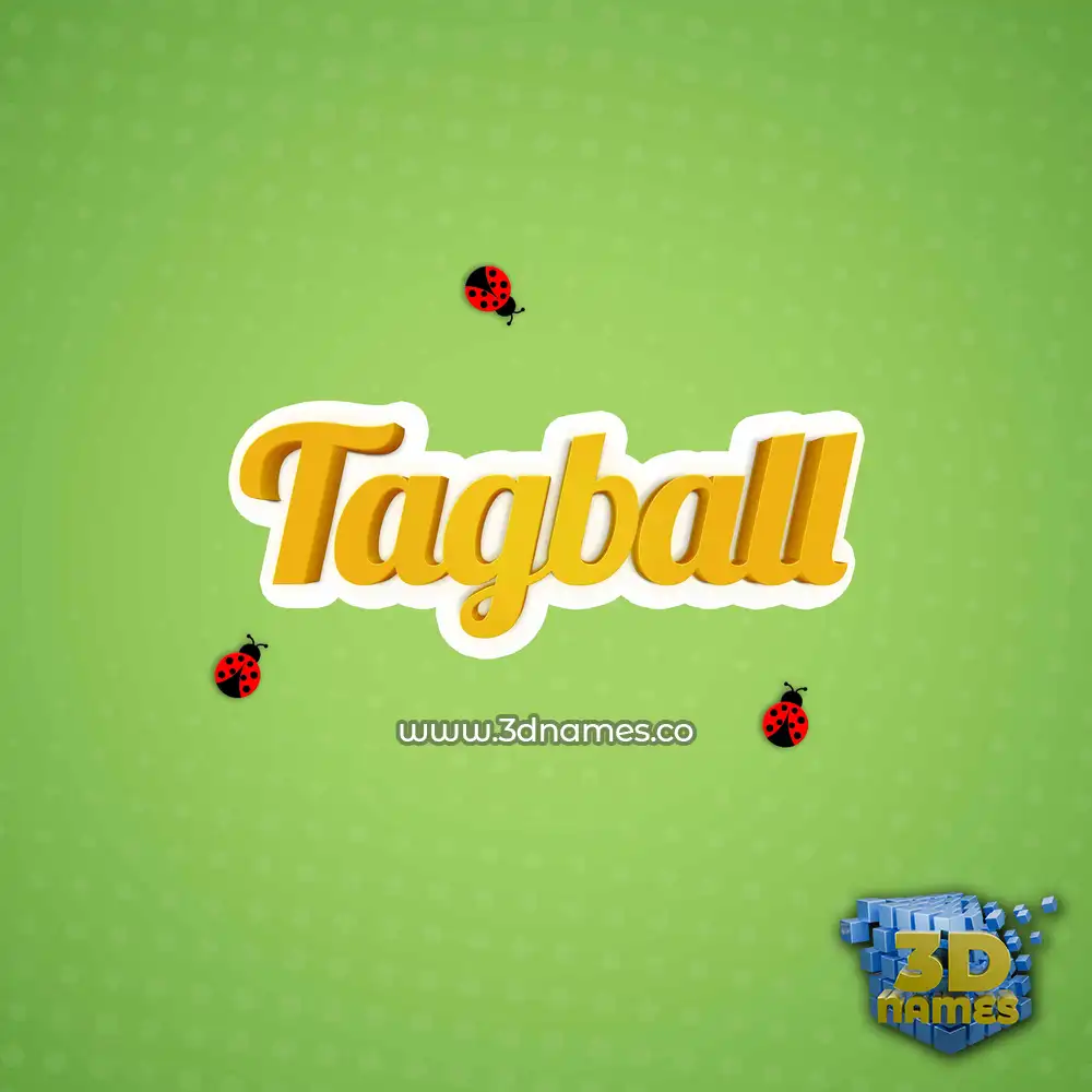 tagball in Ladybugs style - 3D name wallpaper