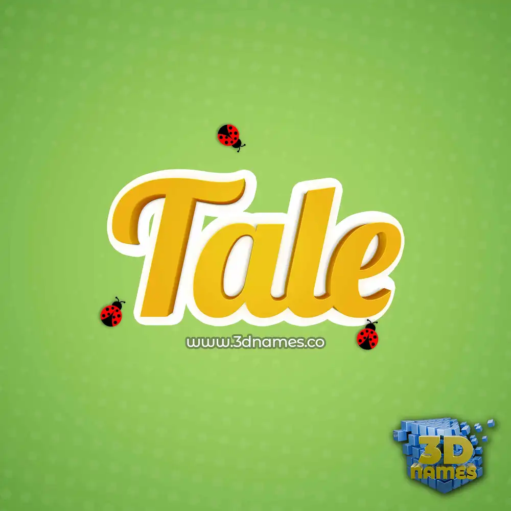 tale in Ladybugs style - 3D name wallpaper