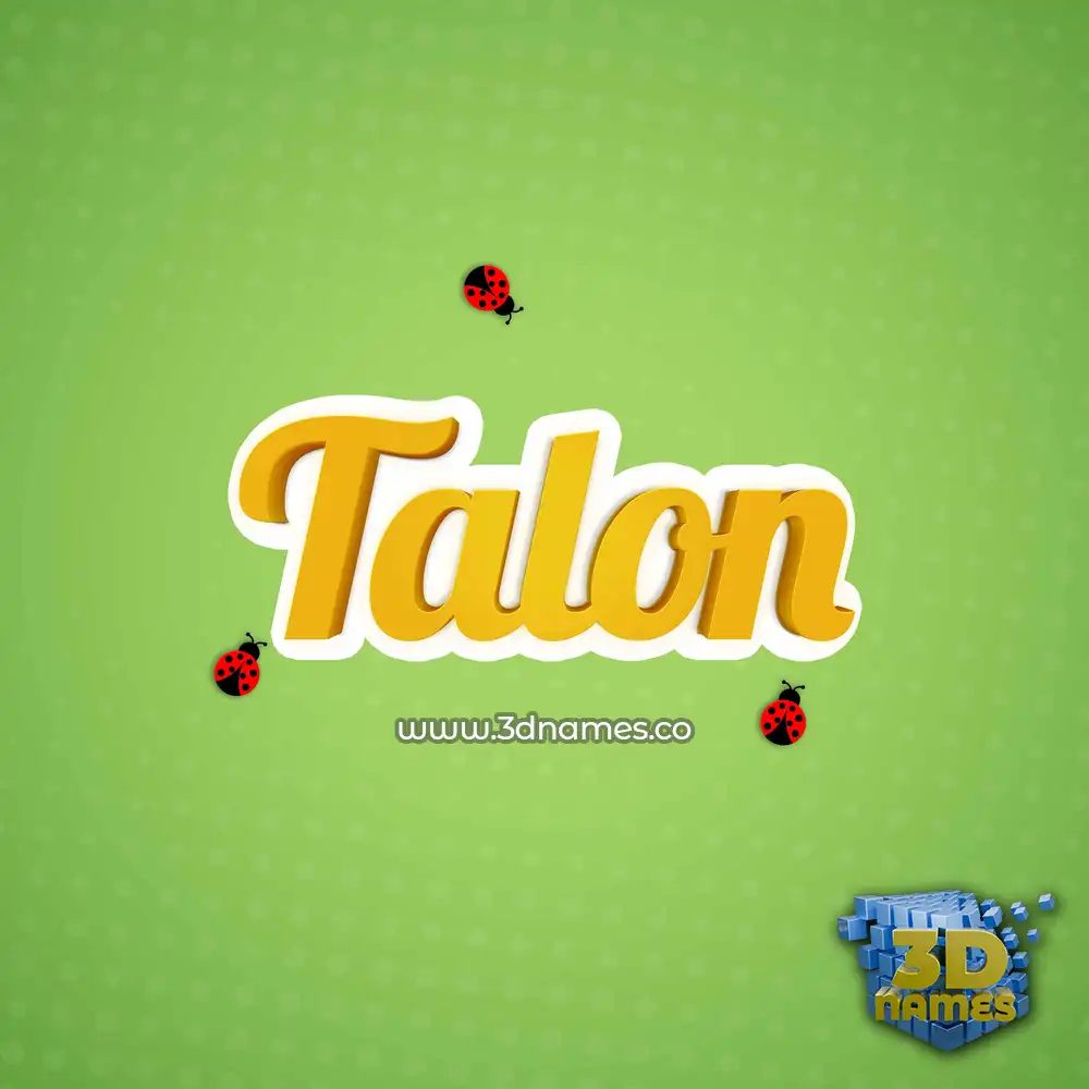 talon in Ladybugs style - 3D name wallpaper