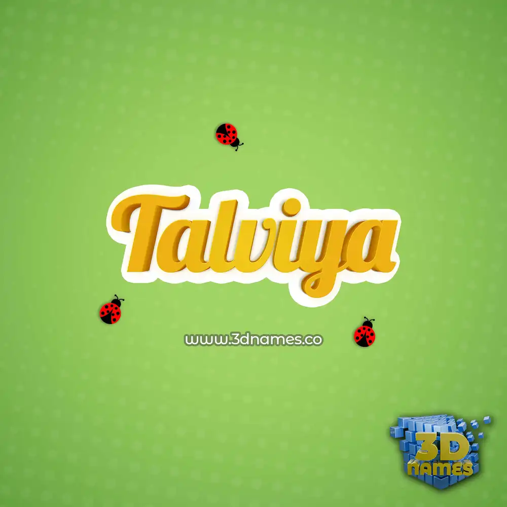 talviya in Ladybugs style - 3D name wallpaper