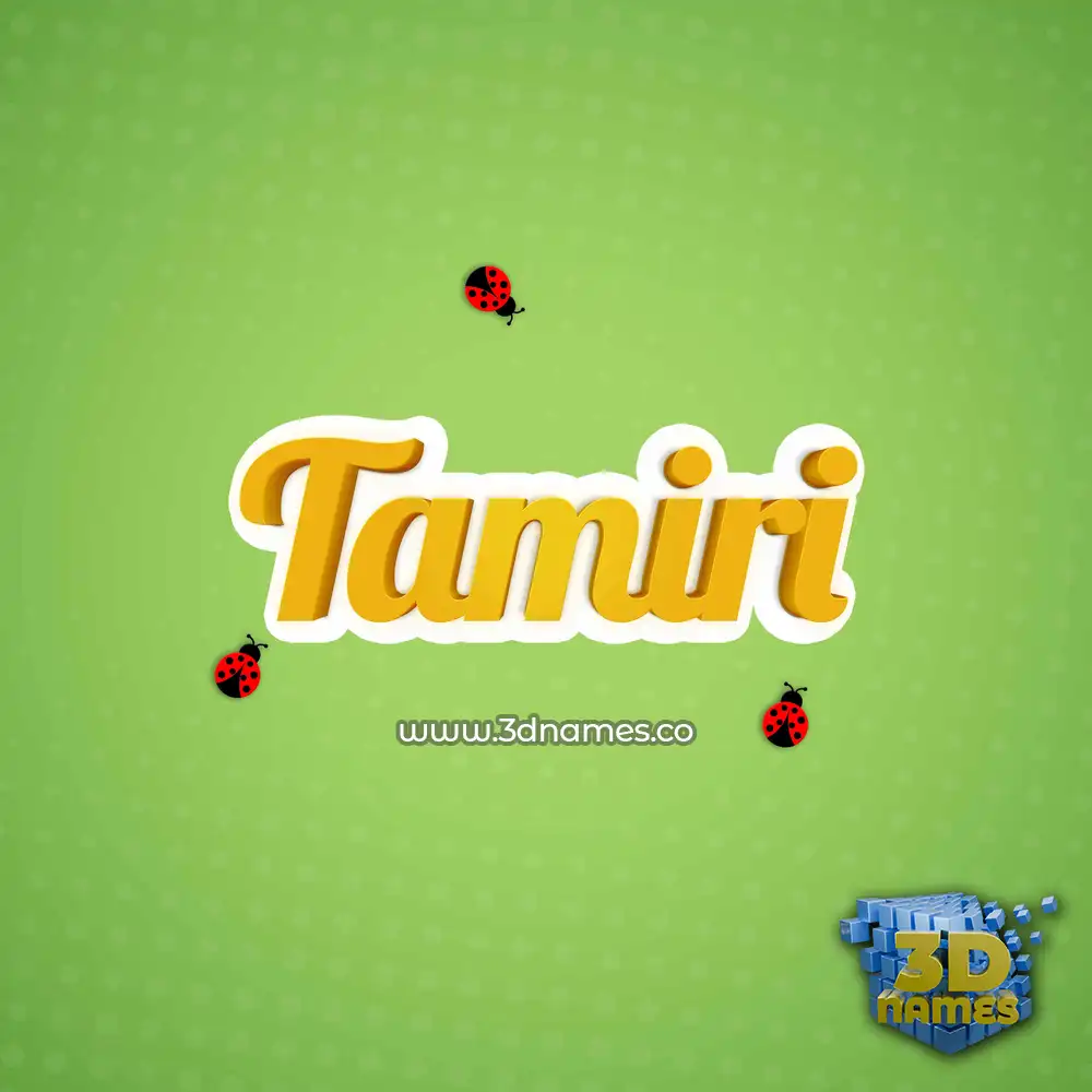 tamiri in Ladybugs style - 3D name wallpaper