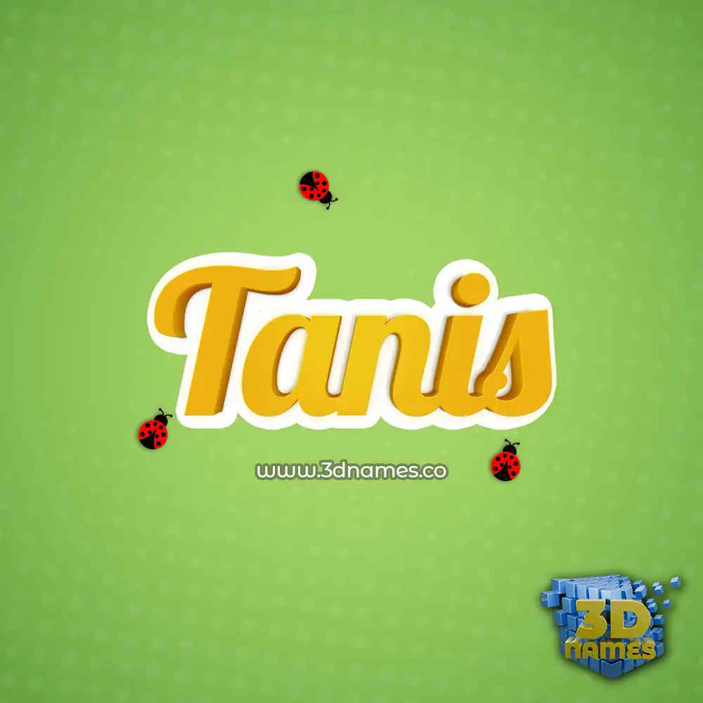 tanis in Ladybugs style - 3D name wallpaper