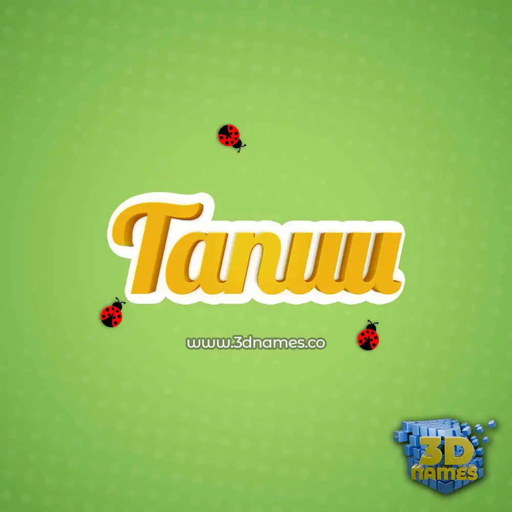 tanuu in Ladybugs style - 3D name wallpaper