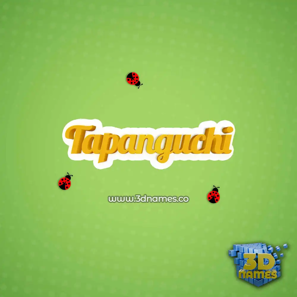 tapanguchi in Ladybugs style - 3D name wallpaper