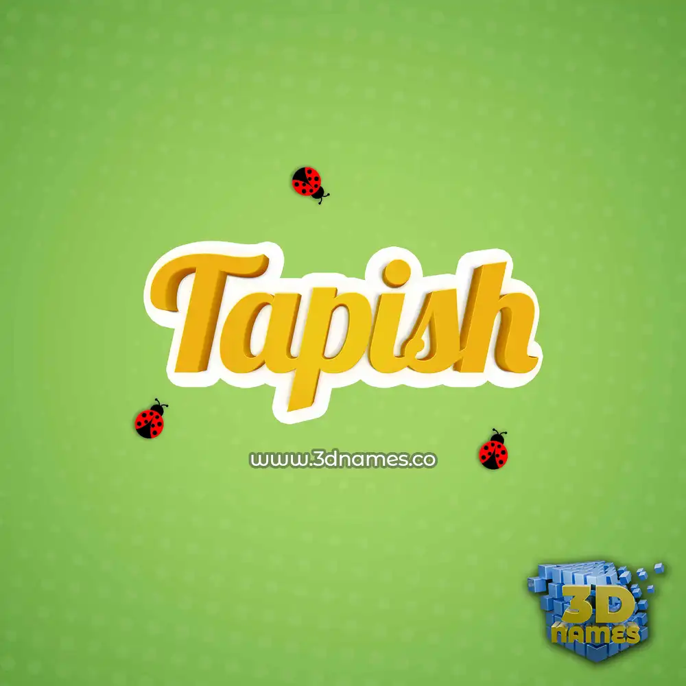 tapish in Ladybugs style - 3D name wallpaper