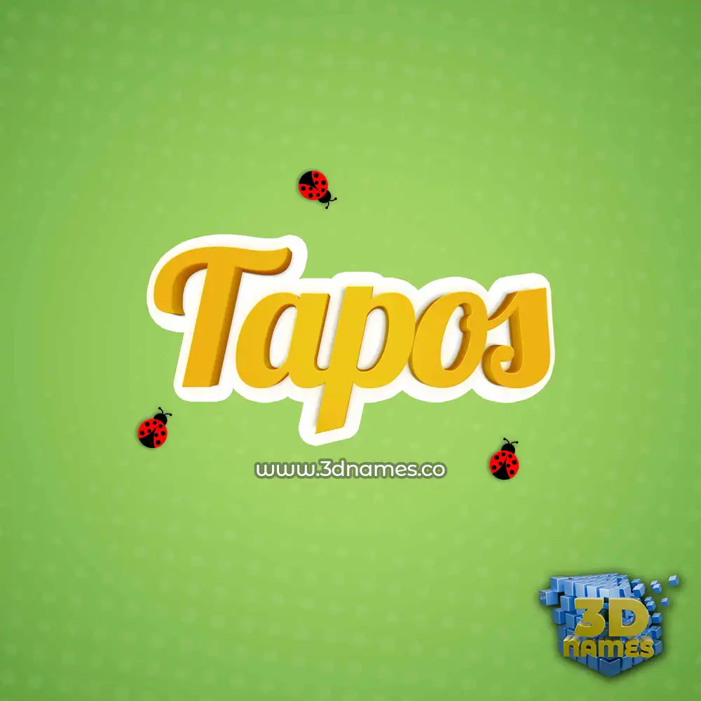 tapos in Ladybugs style - 3D name wallpaper