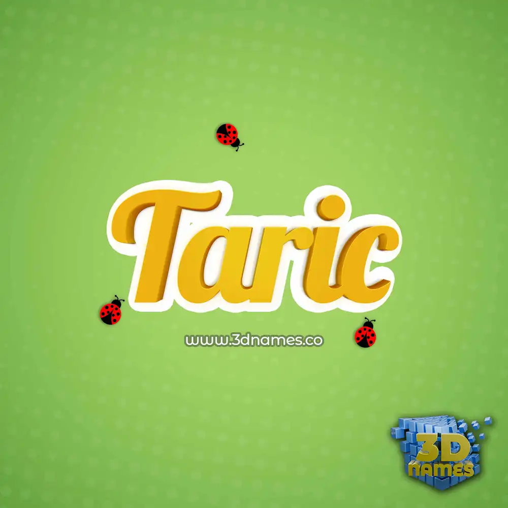 taric in Ladybugs style - 3D name wallpaper