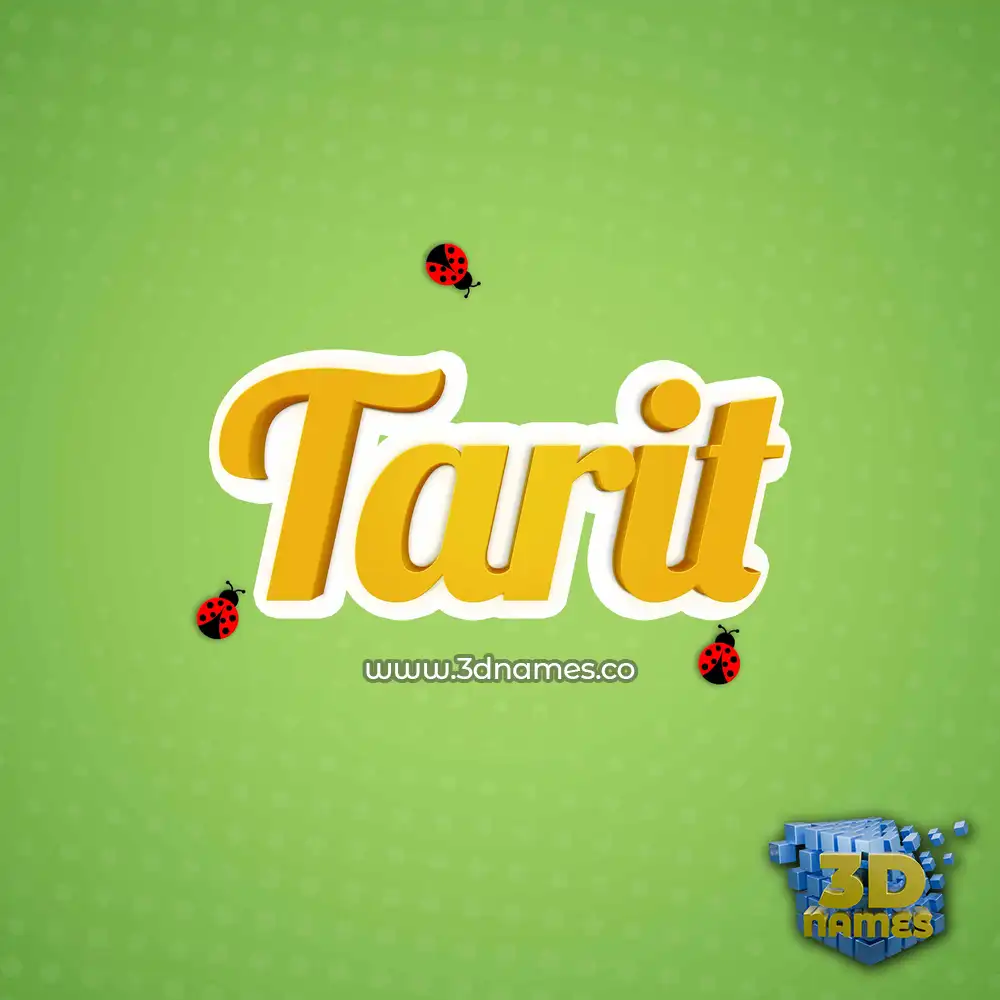 tarit in Ladybugs style - 3D name wallpaper
