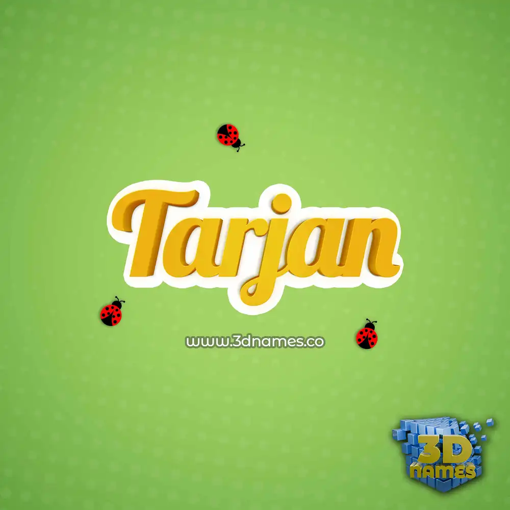 tarjan in Ladybugs style - 3D name wallpaper