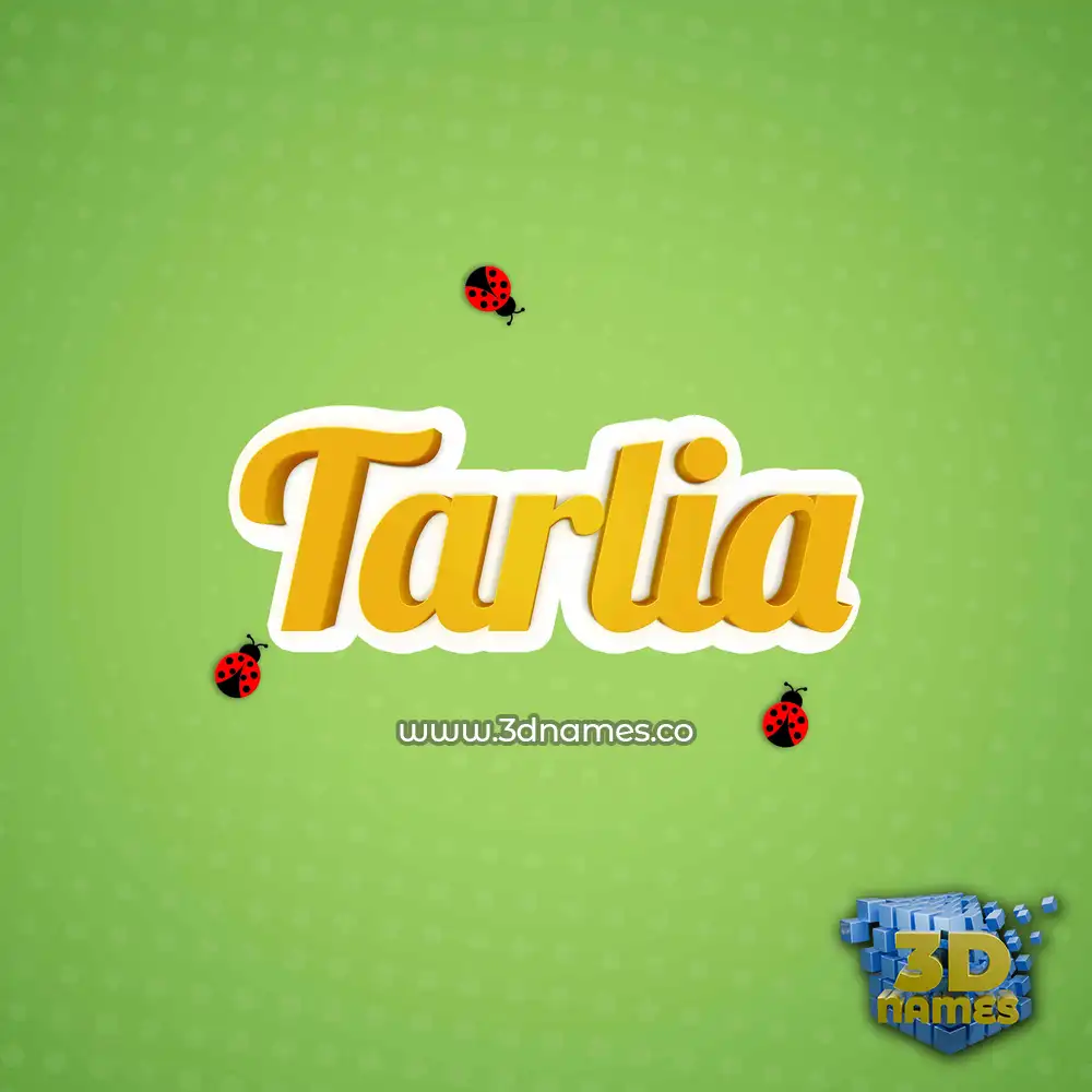 tarlia in Ladybugs style - 3D name wallpaper