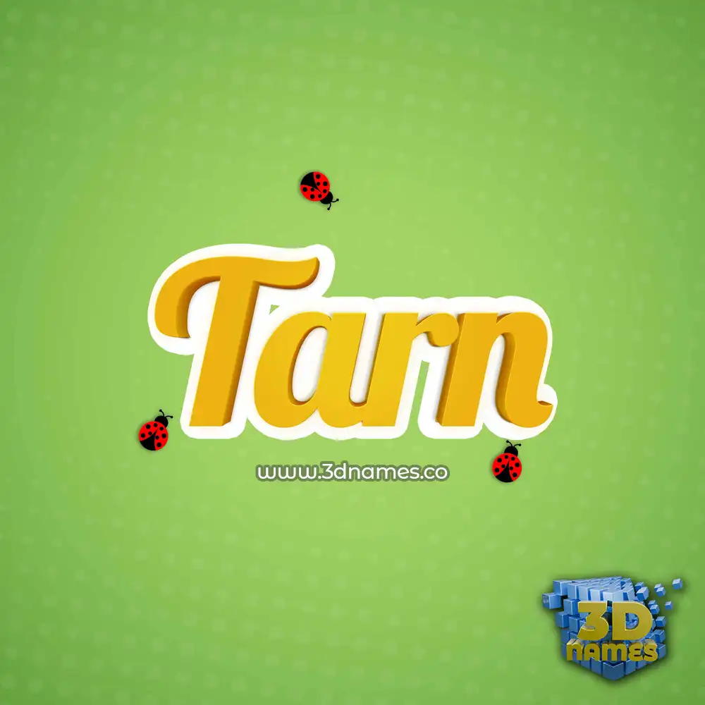 tarn in Ladybugs style - 3D name wallpaper