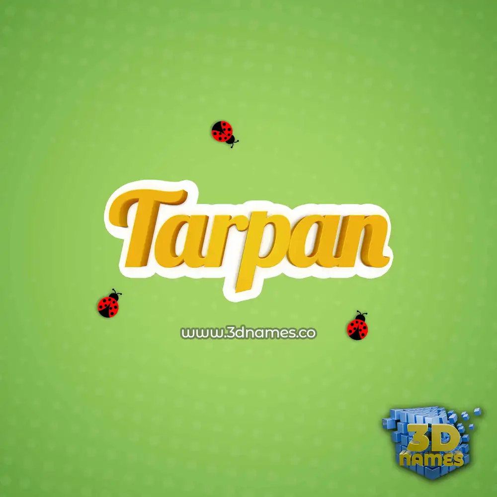 tarpan in Ladybugs style - 3D name wallpaper